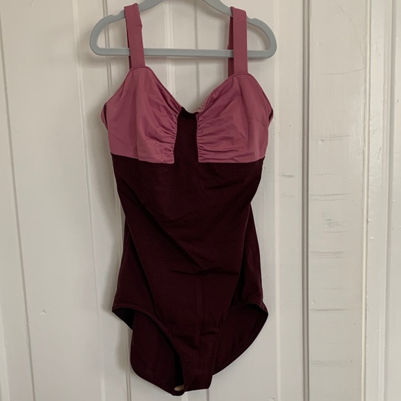 lululemon athletica Other - Two-Tone Pink & Wine One-Piece Dance Leotard